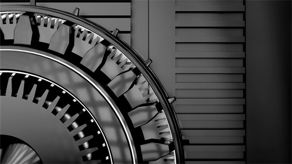 3d rendering black white background、